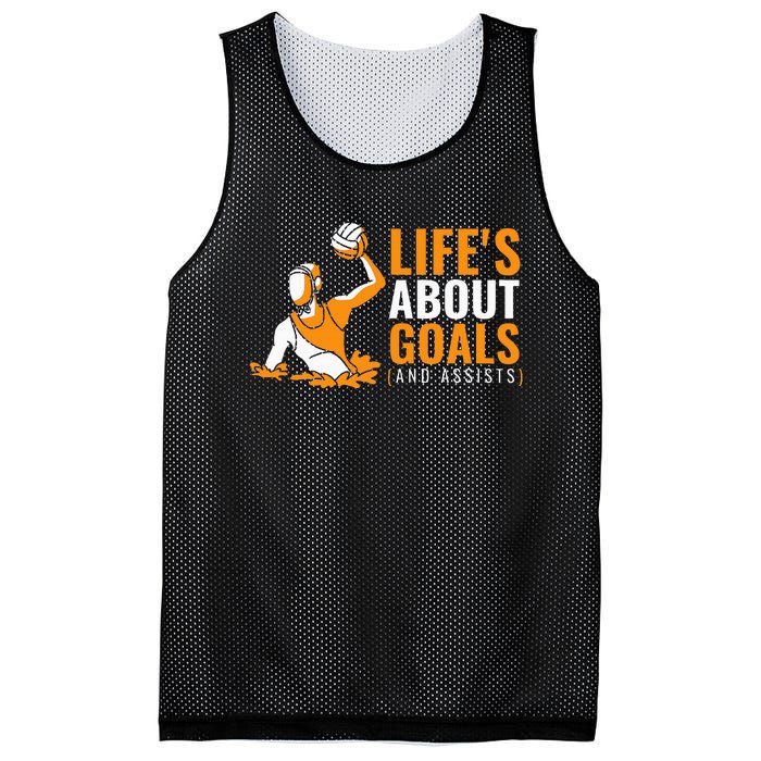 Lifes About Goals Water Polo Mesh Reversible Basketball Jersey Tank