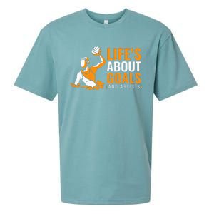 Lifes About Goals Water Polo Sueded Cloud Jersey T-Shirt