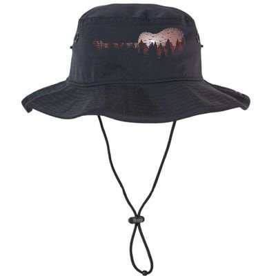 Landscape Acoustic Guitar Forest Trees Musician Guitarist Bucket Hat