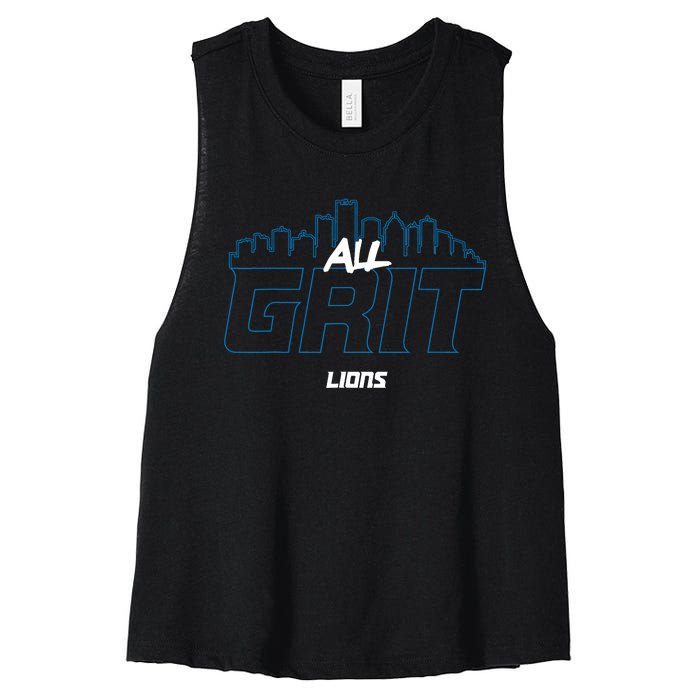 Lions All Grit Women's Racerback Cropped Tank