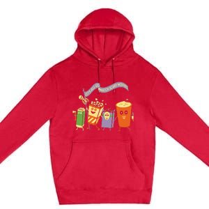 LetS All Go Watch Scary Movies Premium Pullover Hoodie