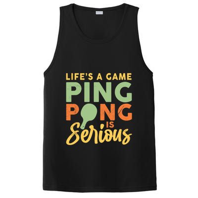 Life's A Game Ping Pong Is Serious Table Tennis Paddle PosiCharge Competitor Tank