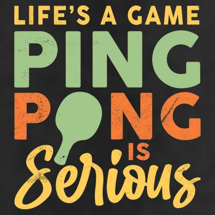 Life's A Game Ping Pong Is Serious Table Tennis Paddle Microfiber Hand Towel