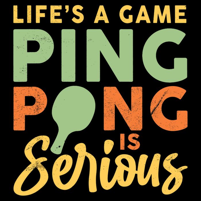 Life's A Game Ping Pong Is Serious Table Tennis Paddle Wool Snapback Cap