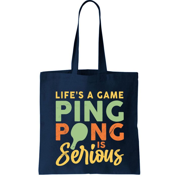 Life's A Game Ping Pong Is Serious Table Tennis Paddle Bag