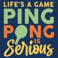 Life's A Game Ping Pong Is Serious Table Tennis Paddle Visor