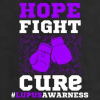 Lupus Awareness Hope Fight Cure 7 Panel Mesh Trucker Snapback Hat