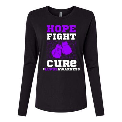 Lupus Awareness Hope Fight Cure Womens Cotton Relaxed Long Sleeve T-Shirt