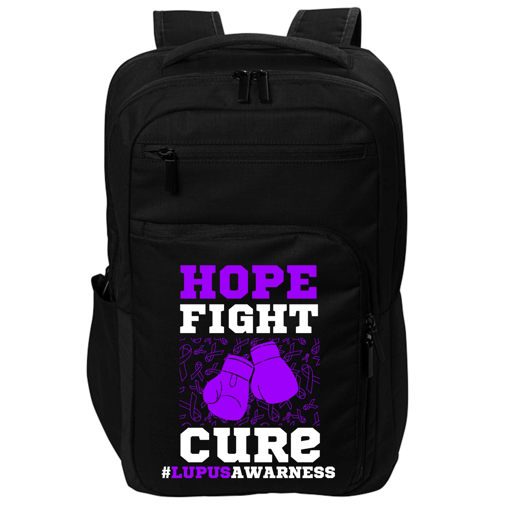 Lupus Awareness Hope Fight Cure Impact Tech Backpack