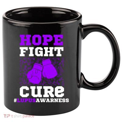 Lupus Awareness Hope Fight Cure 11oz C Handle Ceramic Mug