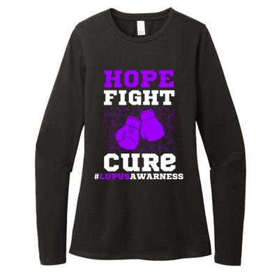 Lupus Awareness Hope Fight Cure Womens CVC Long Sleeve Shirt