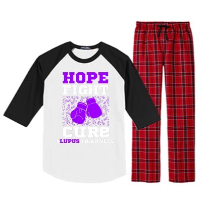 Lupus Awareness Hope Fight Cure Raglan Sleeve Pajama Set