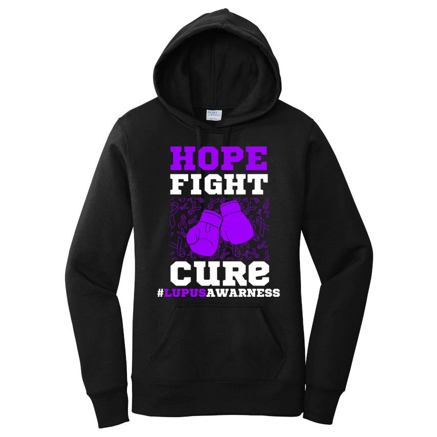 Lupus Awareness Hope Fight Cure Women's Pullover Hoodie