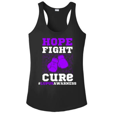 Lupus Awareness Hope Fight Cure Ladies PosiCharge Competitor Racerback Tank