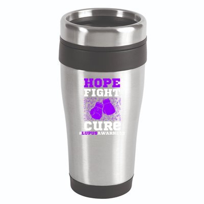 Lupus Awareness Hope Fight Cure 16oz Travel Tumbler