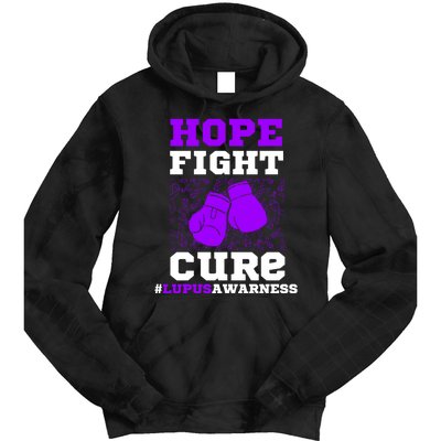 Lupus Awareness Hope Fight Cure Tie Dye Hoodie