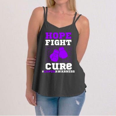 Lupus Awareness Hope Fight Cure Women's Strappy Tank