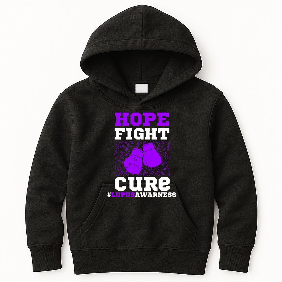Lupus Awareness Hope Fight Cure Kids Hoodie