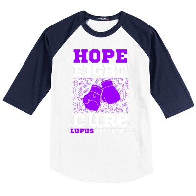 Lupus Awareness Hope Fight Cure Baseball Sleeve Shirt