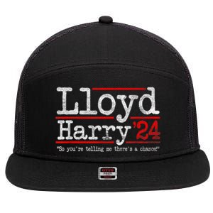 Lloyd And Harry Election 2024 Dumb N Dumber Politics Humor 7 Panel Mesh Trucker Snapback Hat