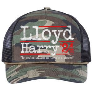 Lloyd And Harry Election 2024 Dumb N Dumber Politics Humor Retro Rope Trucker Hat Cap