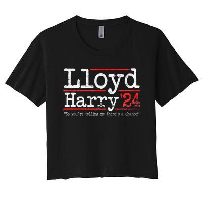 Lloyd and Harry Election 2024 Dumb n Dumber politics humor Women's Crop Top Tee