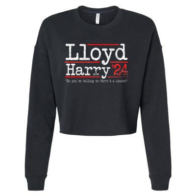 Lloyd and Harry Election 2024 Dumb n Dumber politics humor Cropped Pullover Crew