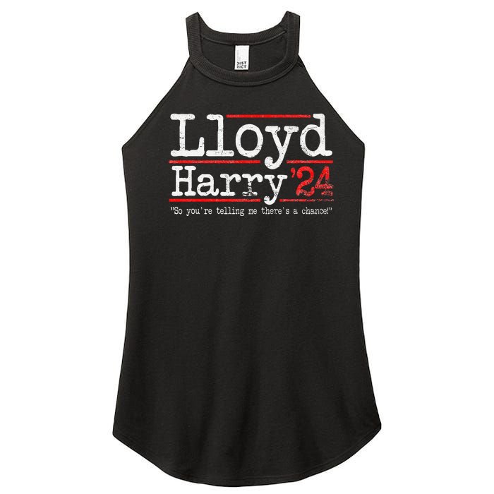 Lloyd and Harry Election 2024 Dumb n Dumber politics humor Women's Perfect Tri Rocker Tank