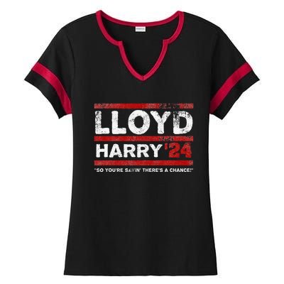 Lloyd and Harry Election 2024 Dumb and Dumber politics humor Ladies Halftime Notch Neck Tee