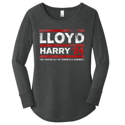 Lloyd and Harry Election 2024 Dumb and Dumber politics humor Women's Perfect Tri Tunic Long Sleeve Shirt