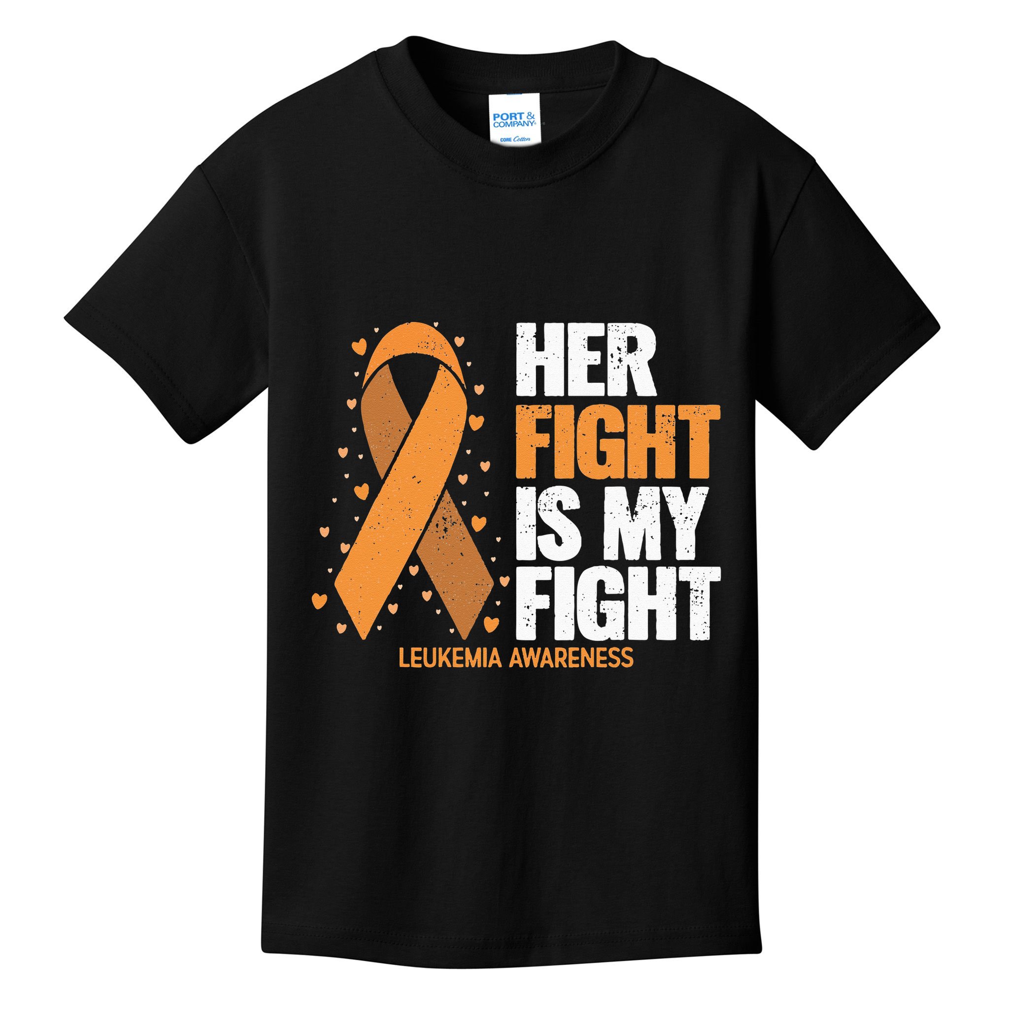 Leukemia Awareness Her Fight Is My Fight Leukemia Kids T-Shirt