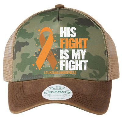 Leukemia Awareness His Fight Is My Fight Leukemia Legacy Tie Dye Trucker Hat