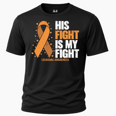 Leukemia Awareness His Fight Is My Fight Leukemia Cooling Performance Crew T-Shirt