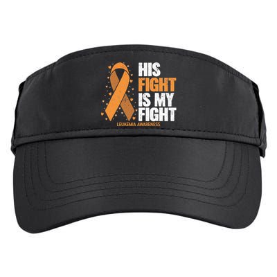 Leukemia Awareness His Fight Is My Fight Leukemia Adult Drive Performance Visor