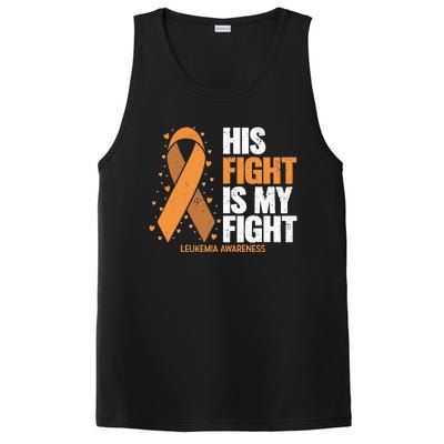 Leukemia Awareness His Fight Is My Fight Leukemia PosiCharge Competitor Tank