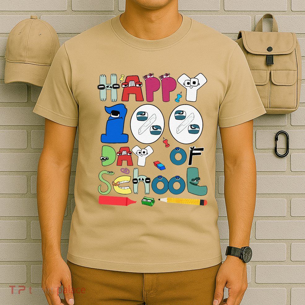 Lore Alphabet Happy 100 Day Of School For T-Shirt