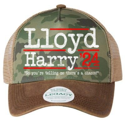 Lloyd And Harry Election 2024 Dumb N Dumber Politics Humor Cute Gift Legacy Tie Dye Trucker Hat