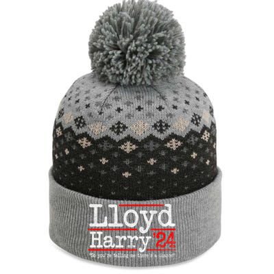 Lloyd And Harry Election 2024 Dumb N Dumber Politics Humor Cute Gift The Baniff Cuffed Pom Beanie