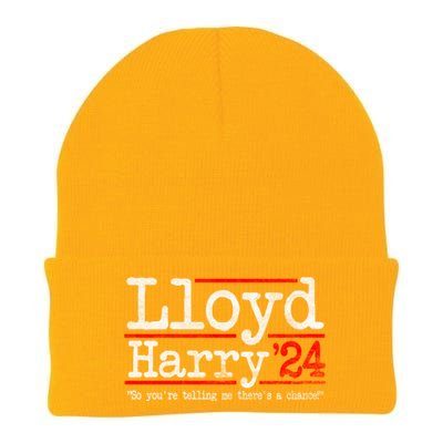 Lloyd And Harry Election 2024 Dumb N Dumber Politics Humor Cute Gift Knit Cap Winter Beanie