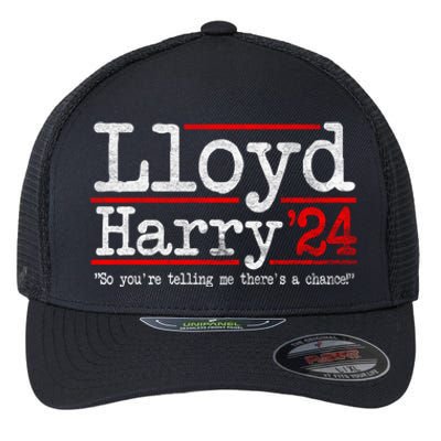 Lloyd And Harry Election 2024 Dumb N Dumber Politics Humor Cute Gift Flexfit Unipanel Trucker Cap