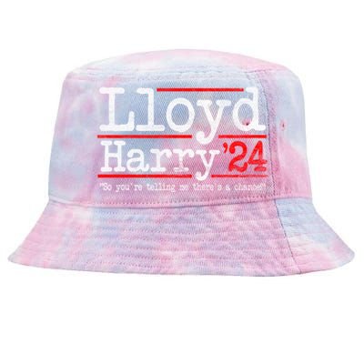 Lloyd And Harry Election 2024 Dumb N Dumber Politics Humor Cute Gift Tie-Dyed Bucket Hat