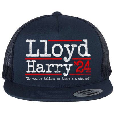 Lloyd And Harry Election 2024 Dumb N Dumber Politics Humor Cute Gift Flat Bill Trucker Hat