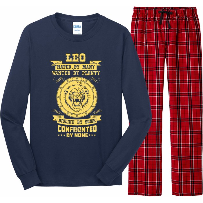 Lion Astrology Horoscope Sign Leo Zodiac Long Sleeve Pajama Set