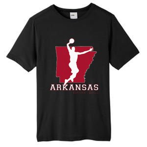 Love Arkansan Hoops Fan Arkansas State Silhouette Basketball Tall Fusion ChromaSoft Performance T-Shirt