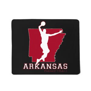 Love Arkansan Hoops Fan Arkansas State Silhouette Basketball Mousepad