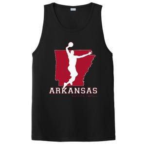 Love Arkansan Hoops Fan Arkansas State Silhouette Basketball PosiCharge Competitor Tank