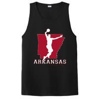 Love Arkansan Hoops Fan Arkansas State Silhouette Basketball PosiCharge Competitor Tank