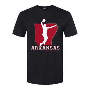 Love Arkansan Hoops Fan Arkansas State Silhouette Basketball Softstyle CVC T-Shirt