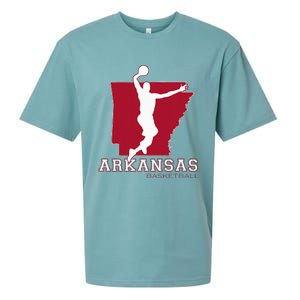 Love Arkansan Hoops Fan Arkansas State Silhouette Basketball Sueded Cloud Jersey T-Shirt