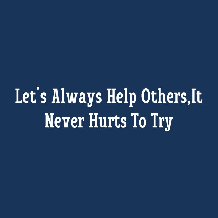 LetS Always Help OthersIt Never Hurts To Try Sustainable Knit Beanie